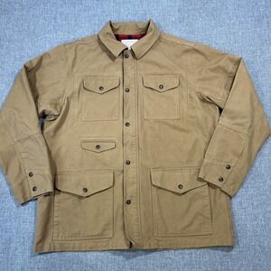 Filson Canvas Cruiser Flannel Lined Hunting Fishing Jacket 10054 Mens XL EUC